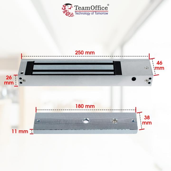 Team Office Single Leaf 600LBS Electro Magnetic Lock(2 Wire)