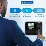 Team Office Bio Park B100 Cloud-Enabled WiFi Biometric Attendance Device