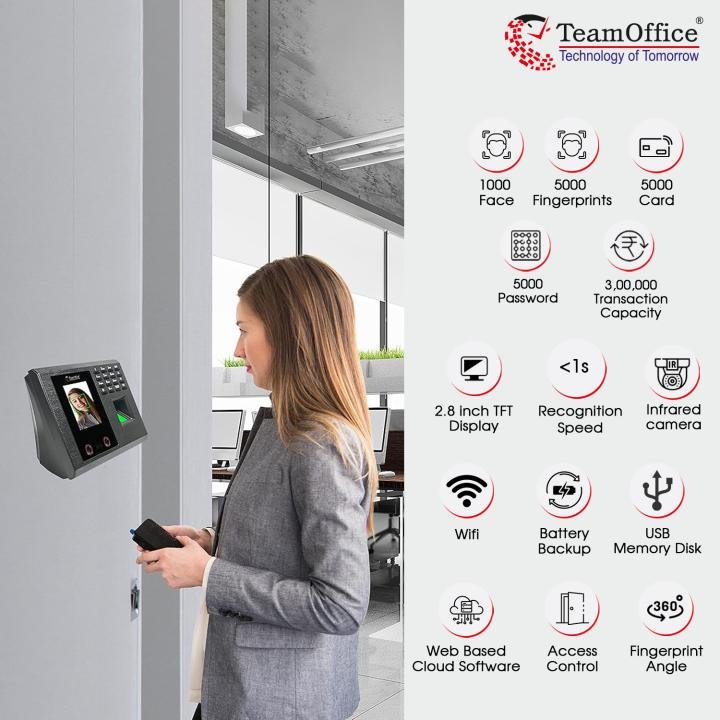 Team Office Z500V2W Face Recognition Attendance System